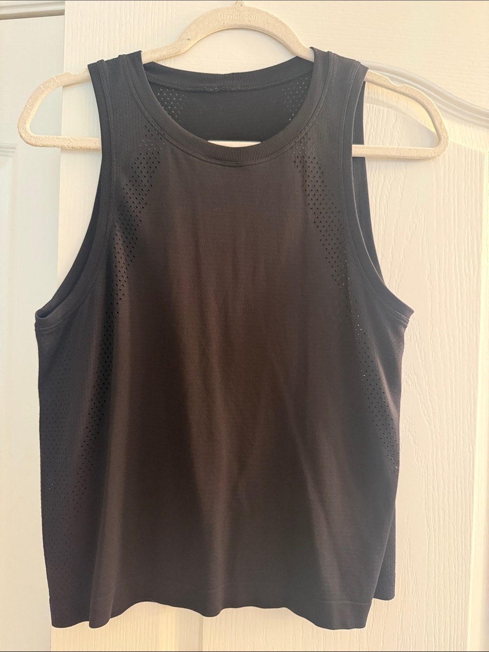 Lulu's Black Laser-Cut Performance Tank